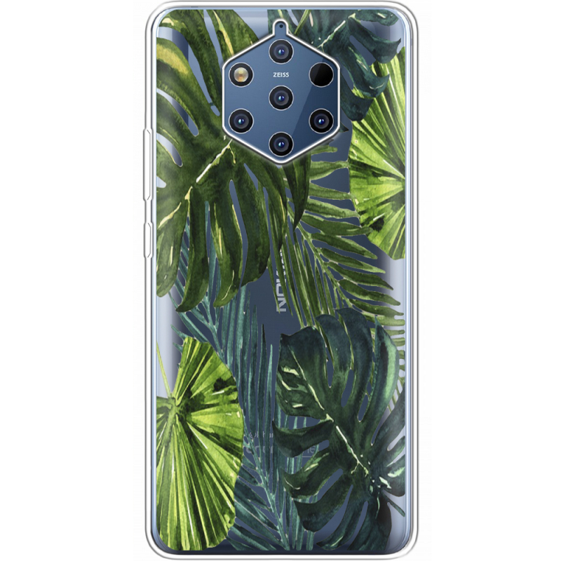 Прозрачный чехол Uprint Nokia 9 Palm Tree