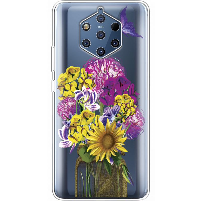 Прозрачный чехол Uprint Nokia 9 My Bouquet