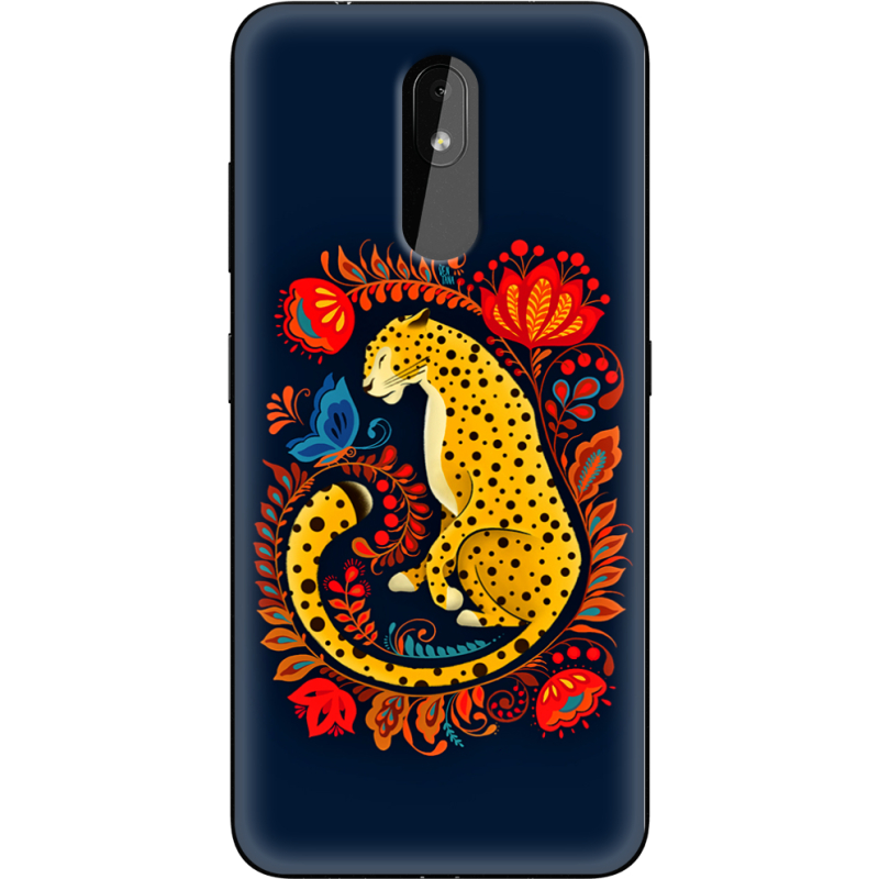 Чехол Uprint Nokia 3.2 Petrykivka Leopard