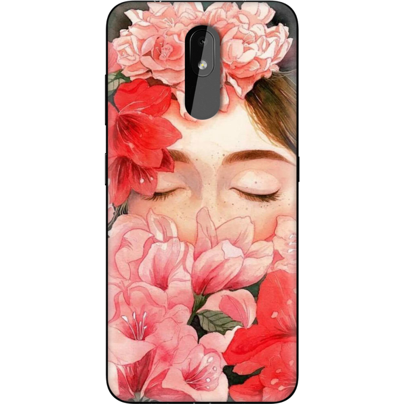 Чехол Uprint Nokia 3.2 Girl in Flowers