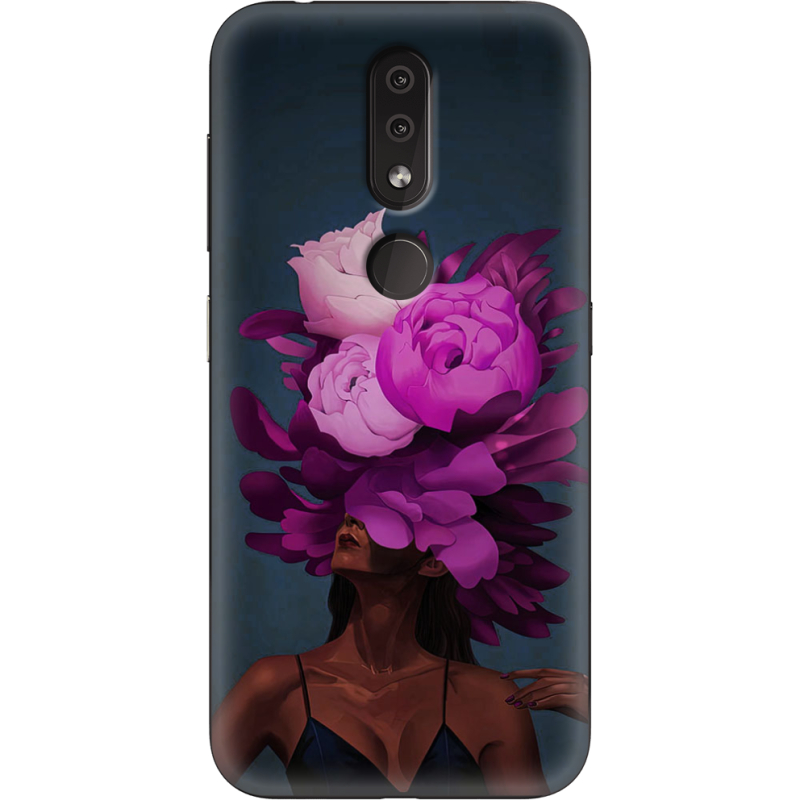 Чехол Uprint Nokia 4.2 Exquisite Purple Flowers