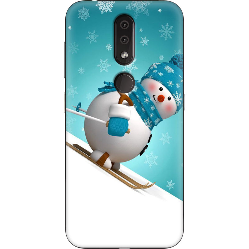 Чехол Uprint Nokia 4.2 Skier Snowman