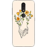 Чехол Uprint Nokia 4.2 Flower Hands