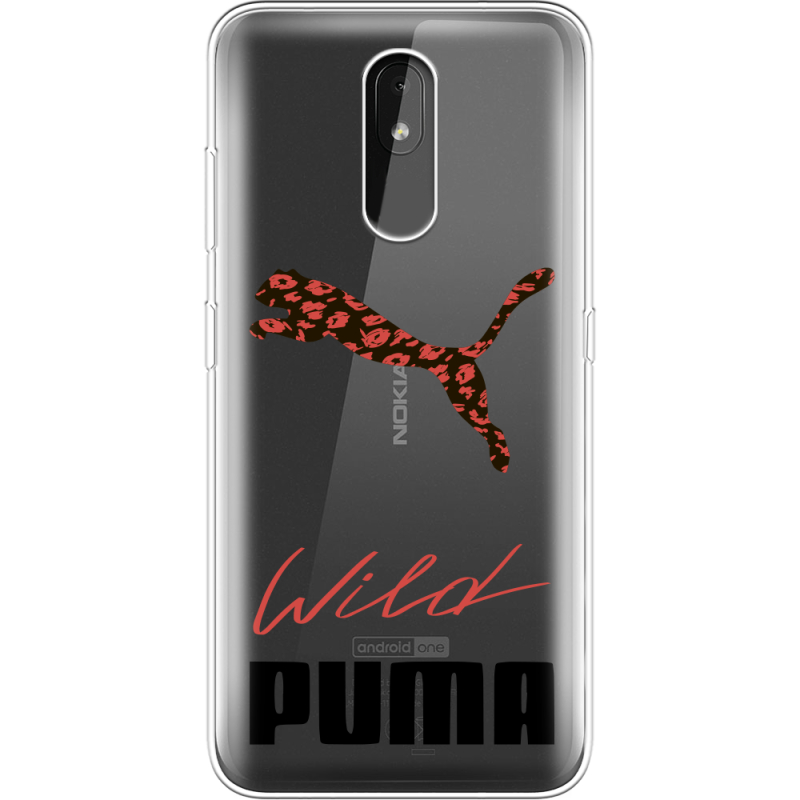 Прозрачный чехол Uprint Nokia 3.2 Wild Cat