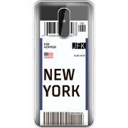 Прозрачный чехол Uprint Nokia 3.2 Ticket New York