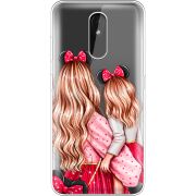 Прозрачный чехол Uprint Nokia 3.2 Mouse Girls