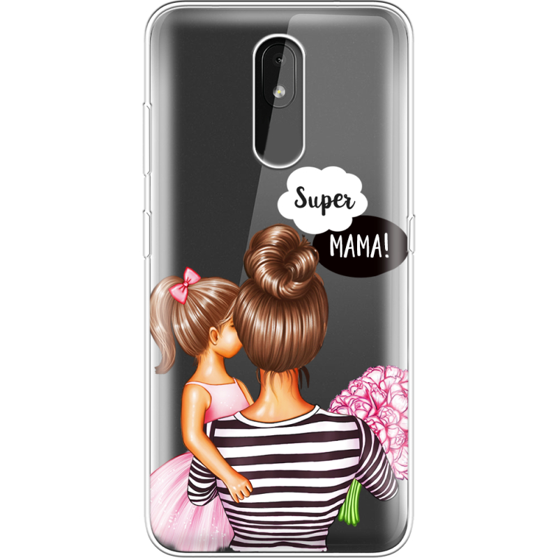 Прозрачный чехол Uprint Nokia 3.2 Super Mama and Daughter