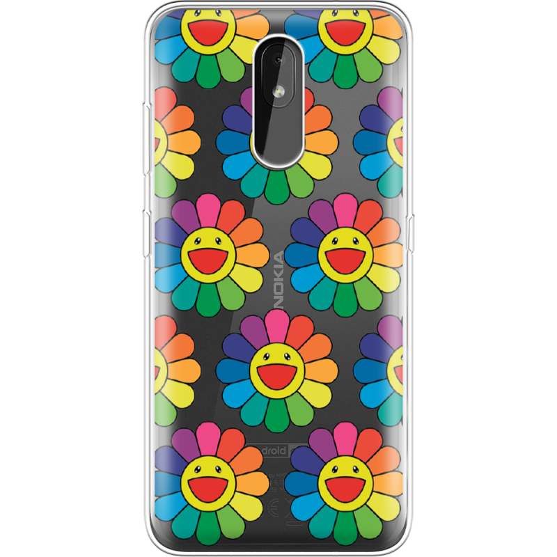 Прозрачный чехол Uprint Nokia 3.2 Hippie Flowers