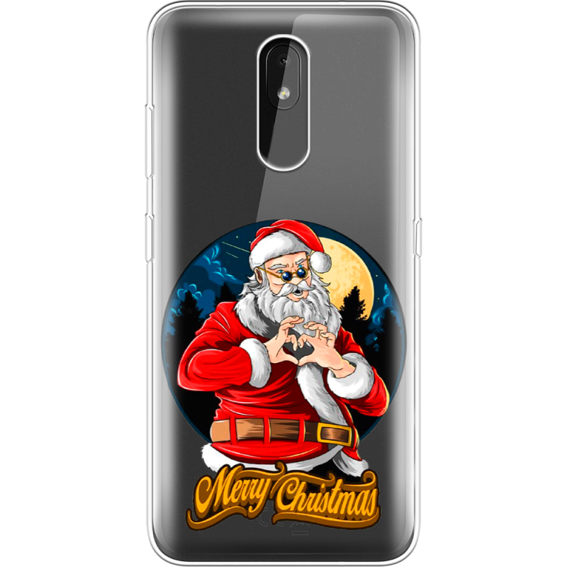 Прозрачный чехол Uprint Nokia 3.2 Cool Santa