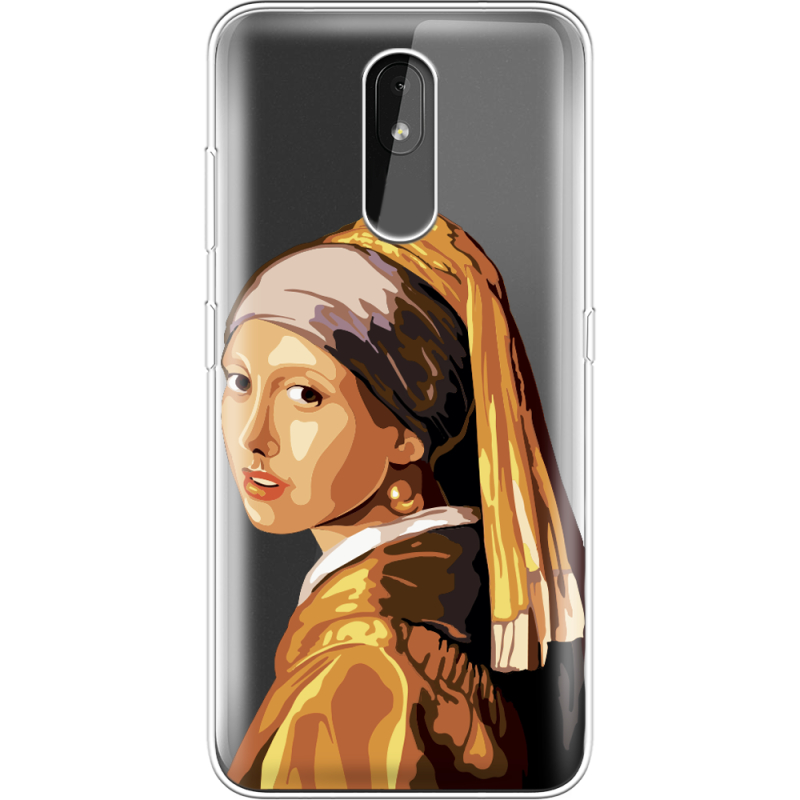 Прозрачный чехол Uprint Nokia 3.2 Девушка с жемчужной серёжкой