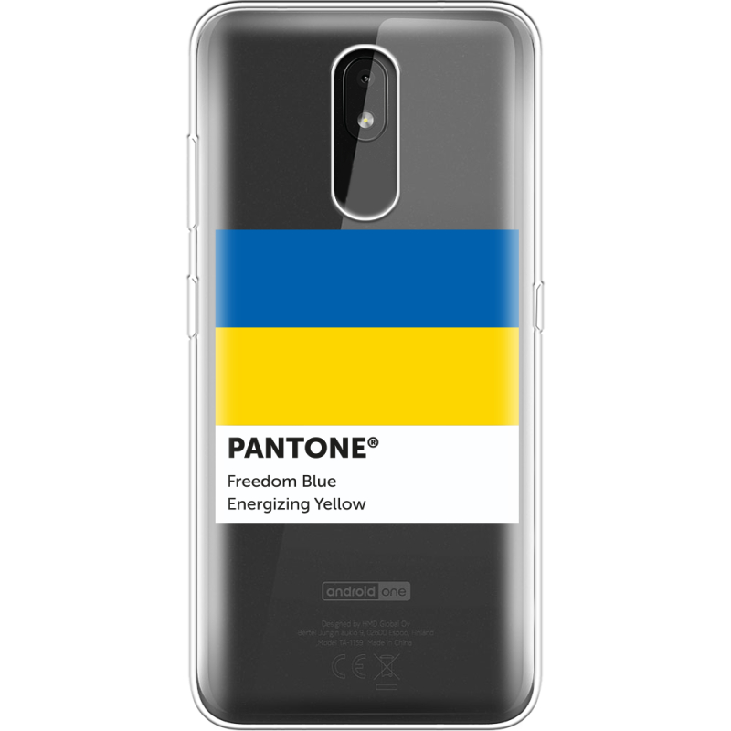 Прозрачный чехол Uprint Nokia 3.2 Pantone вільний синій