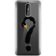 Прозрачный чехол Uprint Nokia 3.2 Swan question