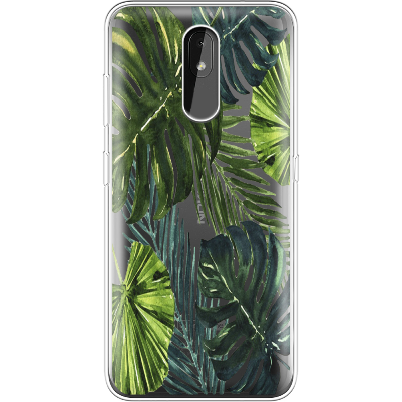 Прозрачный чехол Uprint Nokia 3.2 Palm Tree