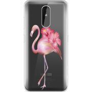 Прозрачный чехол Uprint Nokia 3.2 Floral Flamingo
