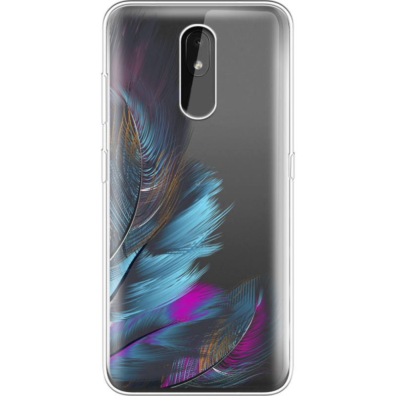 Прозрачный чехол Uprint Nokia 3.2 Feathers