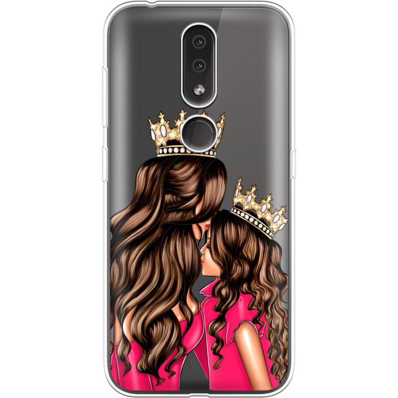 Прозрачный чехол Uprint Nokia 4.2 Queen and Princess