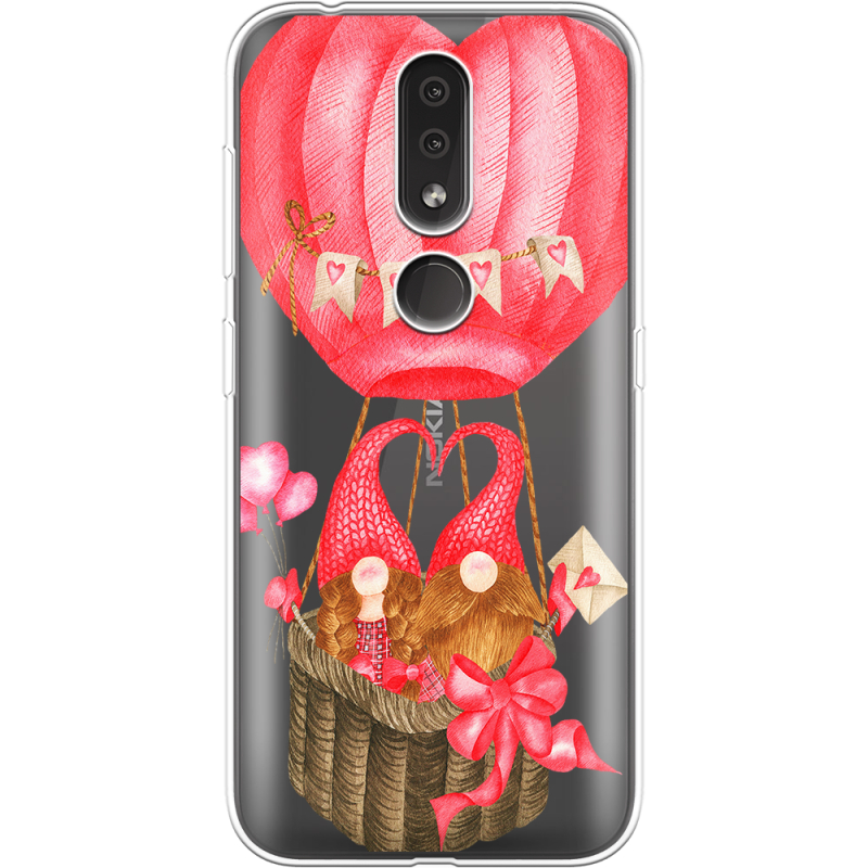 Прозрачный чехол Uprint Nokia 4.2 Valentine Dwarfs