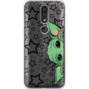 Прозрачный чехол Uprint Nokia 4.2 Baby Yoda