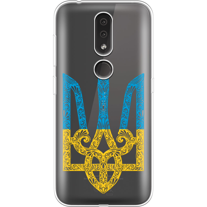 Прозрачный чехол Uprint Nokia 4.2 Gold Trident