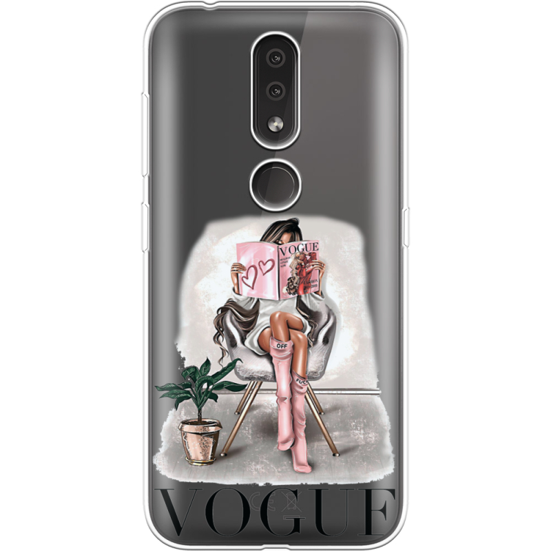 Прозрачный чехол Uprint Nokia 4.2 VOGUE