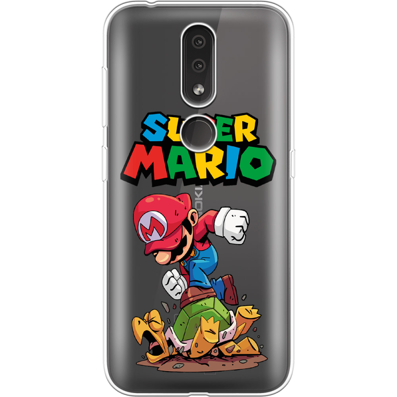 Прозрачный чехол Uprint Nokia 4.2 Super Mario