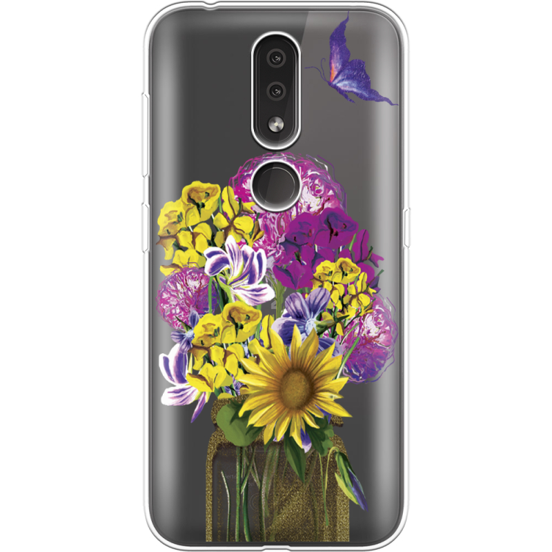 Прозрачный чехол Uprint Nokia 4.2 My Bouquet