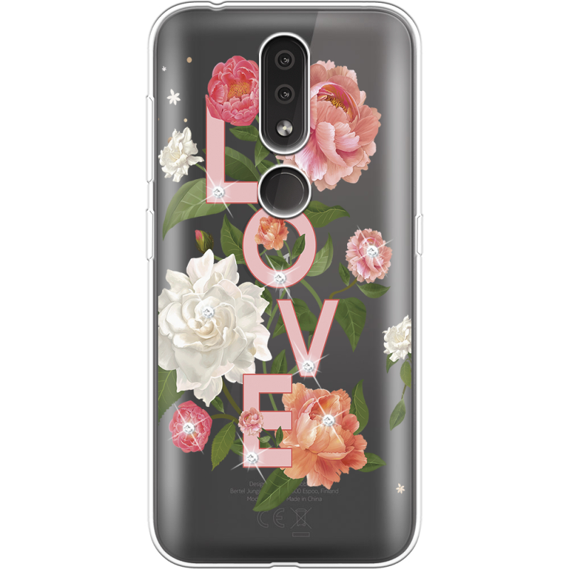 Чехол со стразами Nokia 4.2 Love