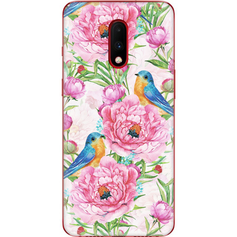Чехол Uprint OnePlus 7 Birds and Flowers