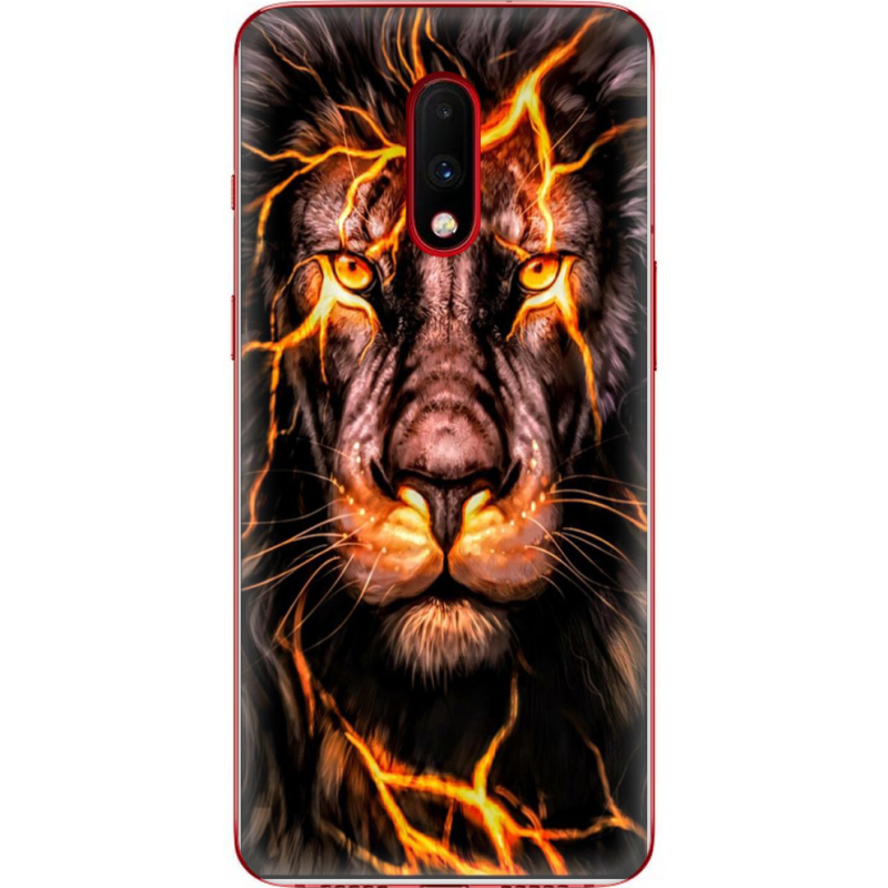 Чехол Uprint OnePlus 7 Fire Lion
