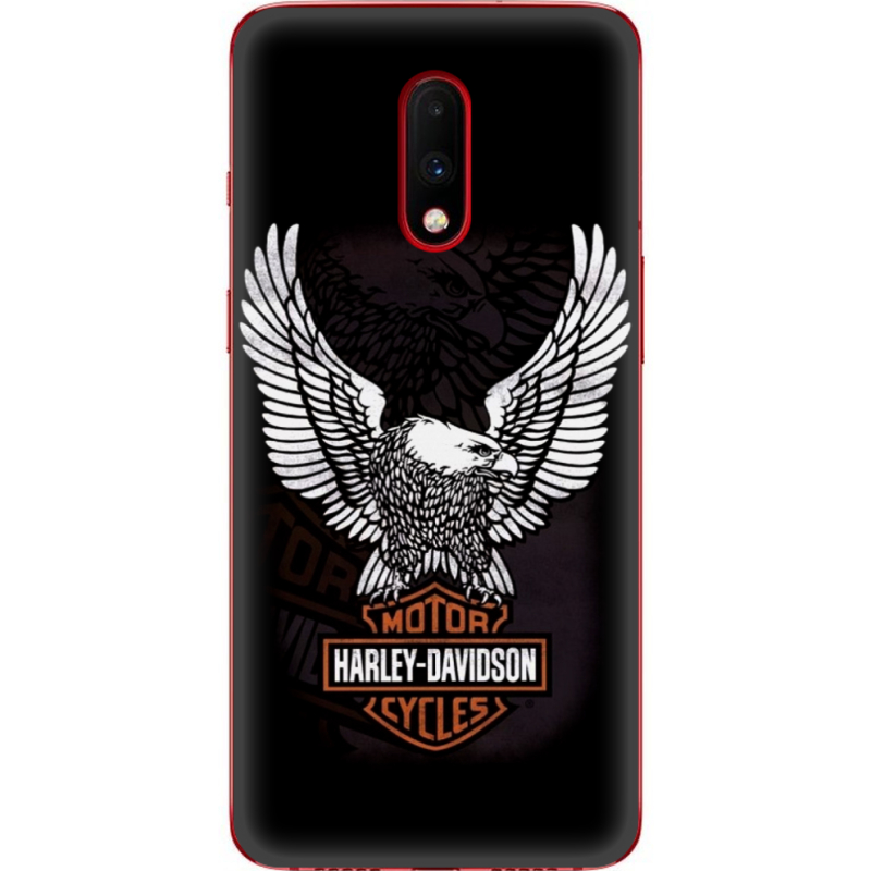 Чехол Uprint OnePlus 7 Harley Davidson and eagle
