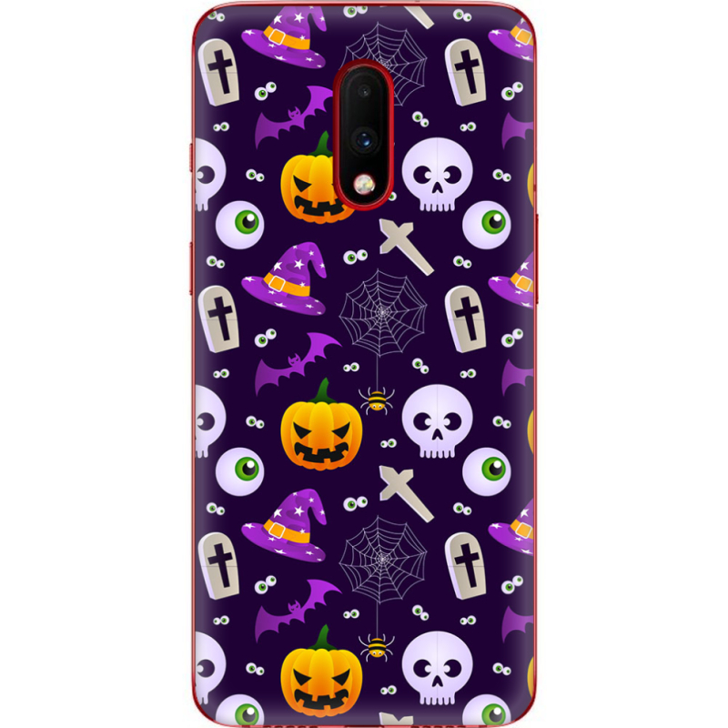 Чехол Uprint OnePlus 7 Halloween Purple Mood