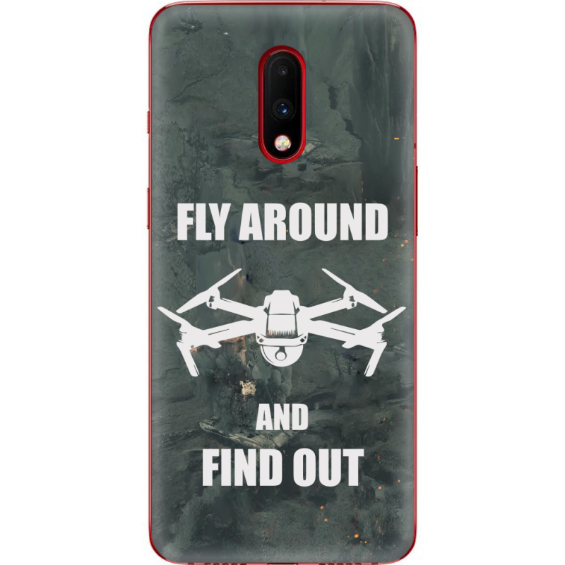 Чехол Uprint OnePlus 7 Дрон Fly Around
