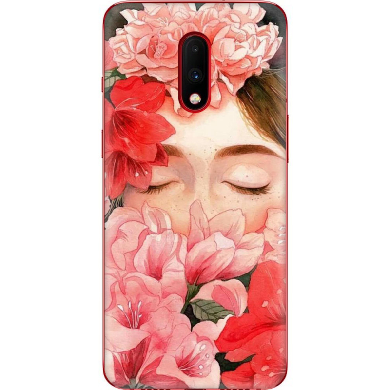 Чехол Uprint OnePlus 7 Girl in Flowers