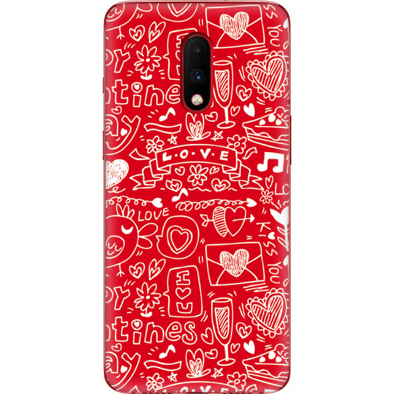 Чехол Uprint OnePlus 7 Happy Valentines