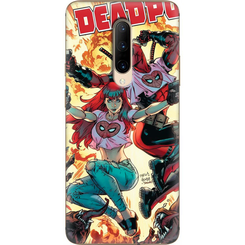 Чехол Uprint OnePlus 7 Pro Deadpool and Mary Jane