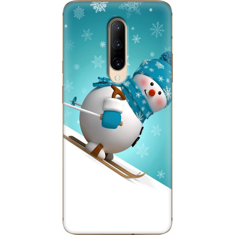 Чехол Uprint OnePlus 7 Pro Skier Snowman