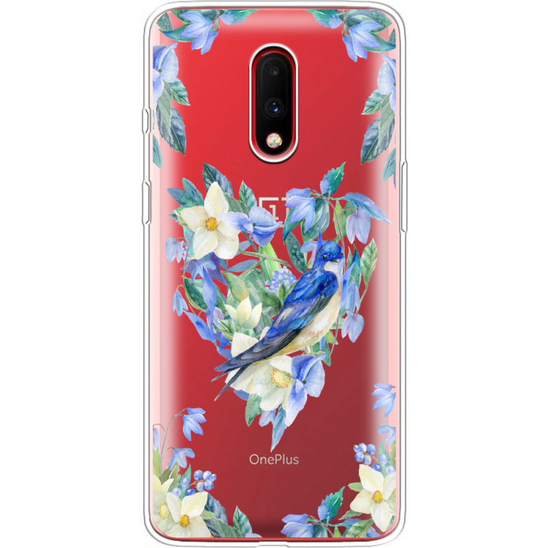 Прозрачный чехол Uprint OnePlus 7 Spring Bird