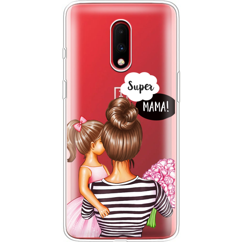 Прозрачный чехол Uprint OnePlus 7 Super Mama and Daughter