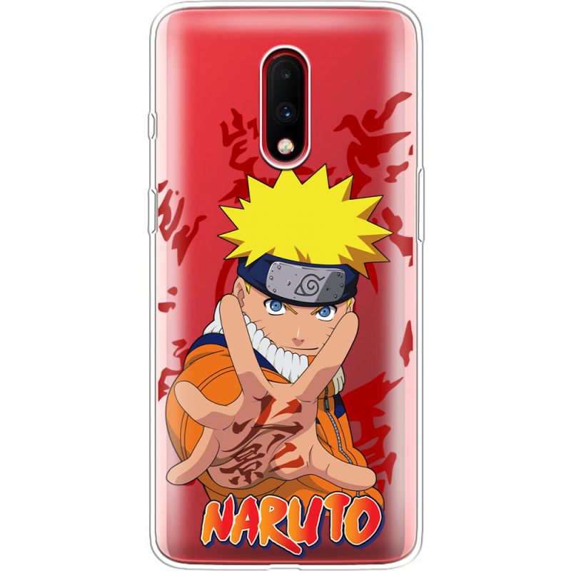 Прозрачный чехол Uprint OnePlus 7 Naruto