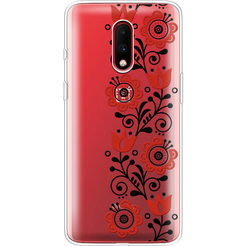 Прозрачный чехол Uprint OnePlus 7 Ethno Ornament