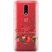 Прозрачный чехол Uprint OnePlus 7 Merry Christmas