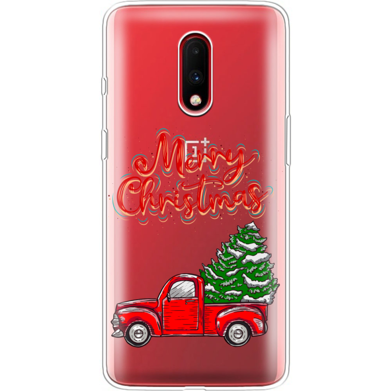 Прозрачный чехол Uprint OnePlus 7 Holiday Car