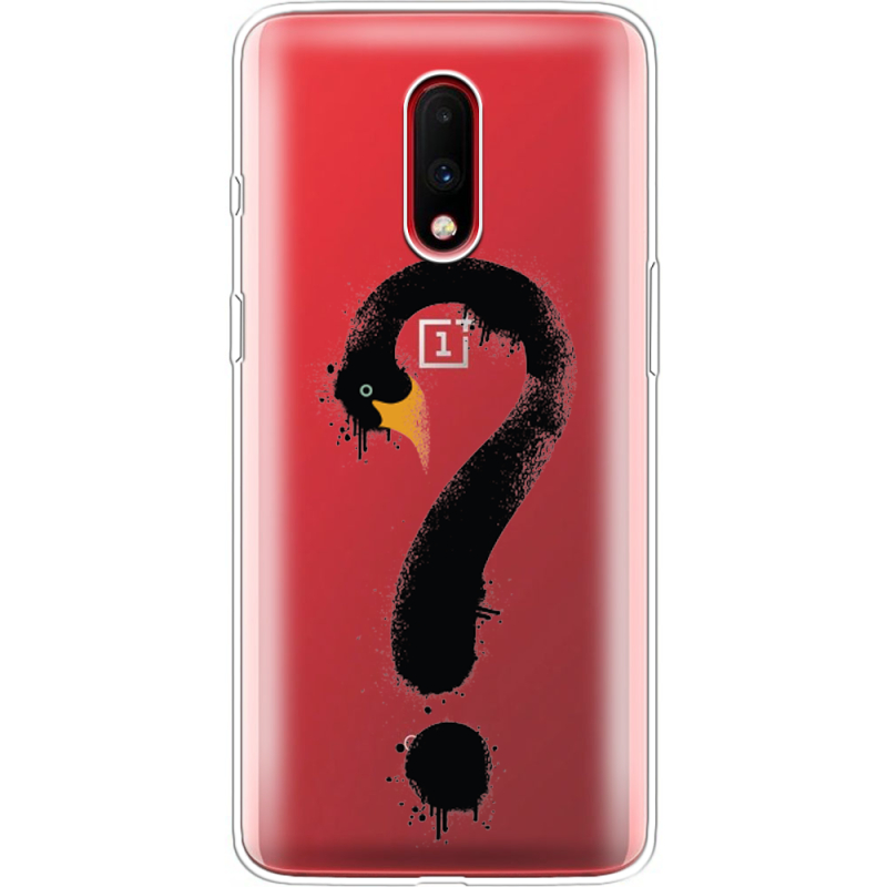Прозрачный чехол Uprint OnePlus 7 Swan question