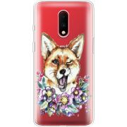 Прозрачный чехол Uprint OnePlus 7 Winking Fox