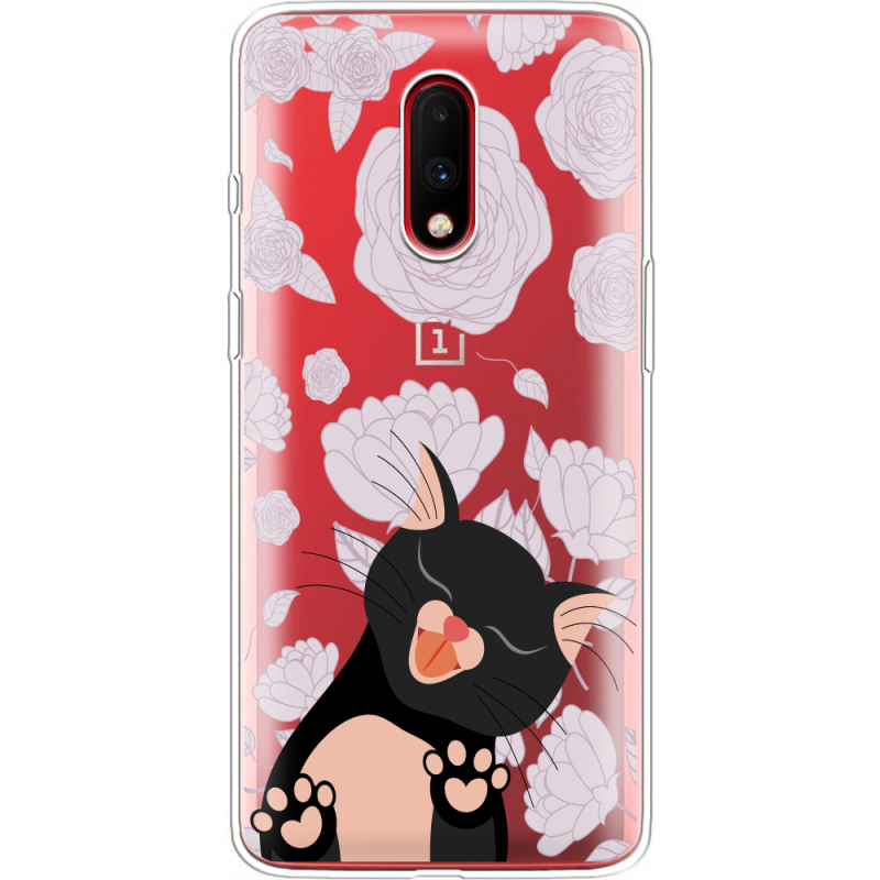 Прозрачный чехол Uprint OnePlus 7 Meow