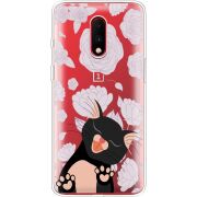 Прозрачный чехол Uprint OnePlus 7 Meow