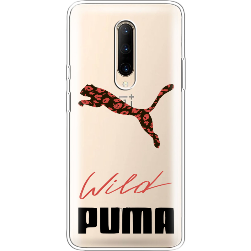 Прозрачный чехол Uprint OnePlus 7 Pro Wild Cat