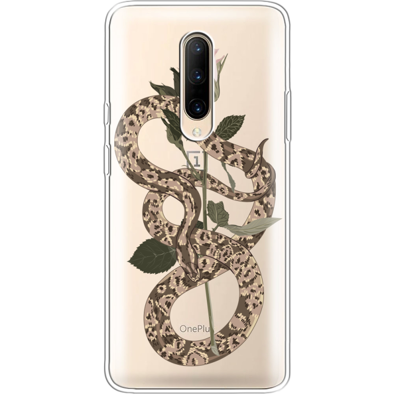 Прозрачный чехол Uprint OnePlus 7 Pro Glamor Snake