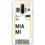 Прозрачный чехол Uprint OnePlus 7 Pro Ticket Miami