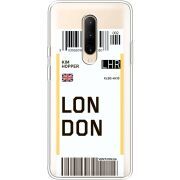 Прозрачный чехол Uprint OnePlus 7 Pro Ticket London